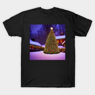 Christmas Tree in the Snow T-Shirt